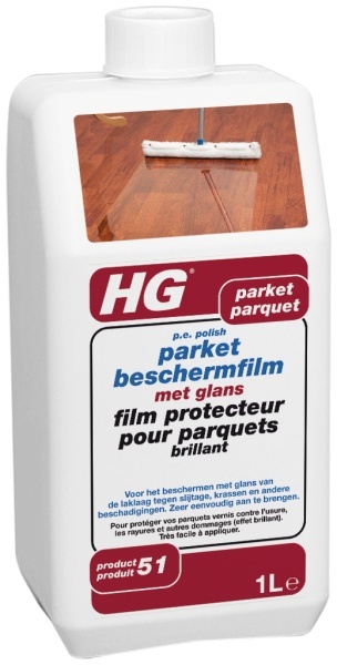 HG parket beschermfilm met glans (p.e. polish)